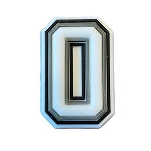 Letter O or Number 0 Croc Charm